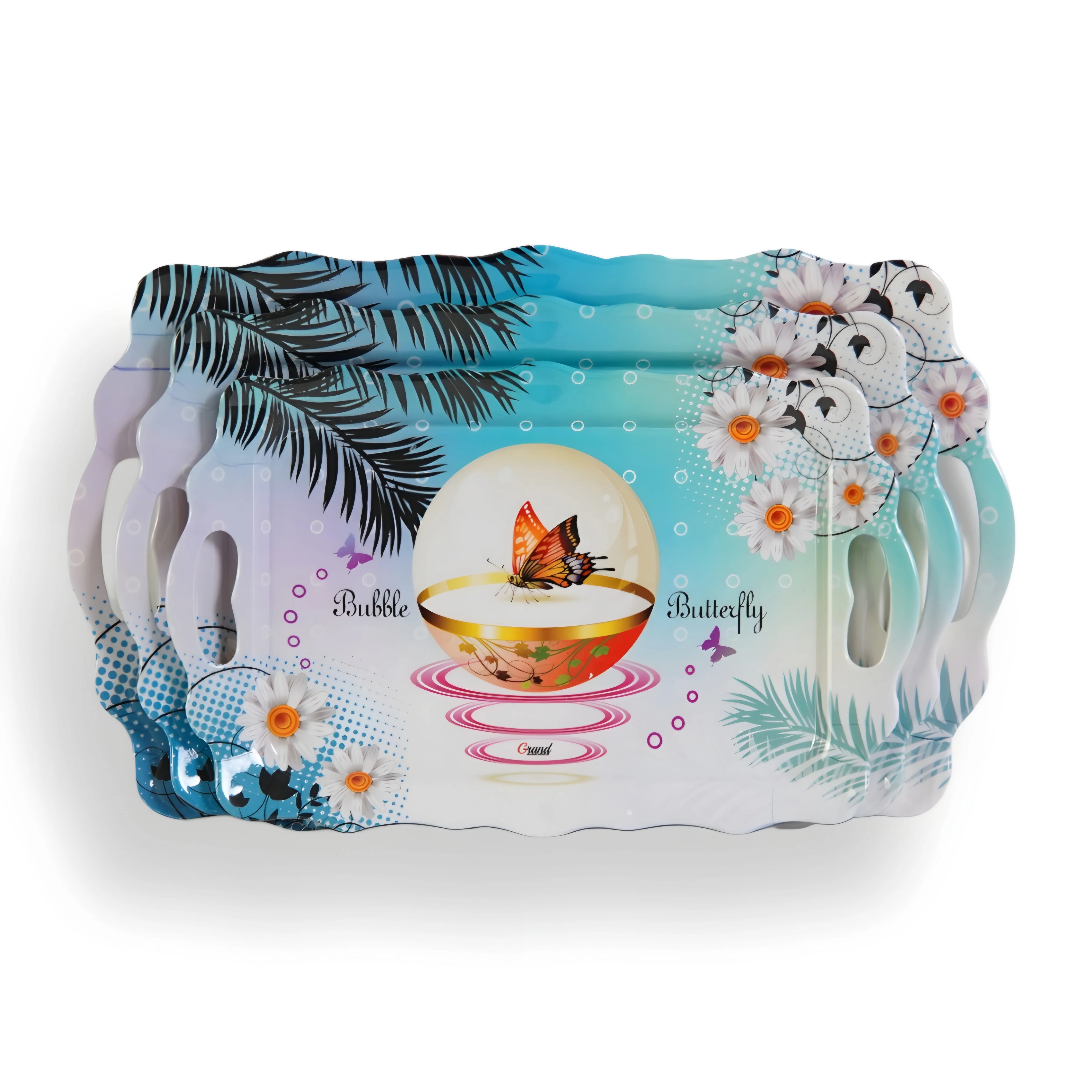 صواني جراند 02 -  فلورنس 3 قطع