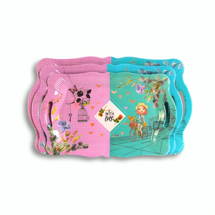 صواني جراند 01 -  روزاليا 3 قطع