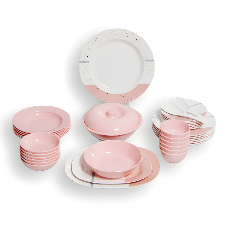 ميلامين الايمان مدور روز 38 قطعة