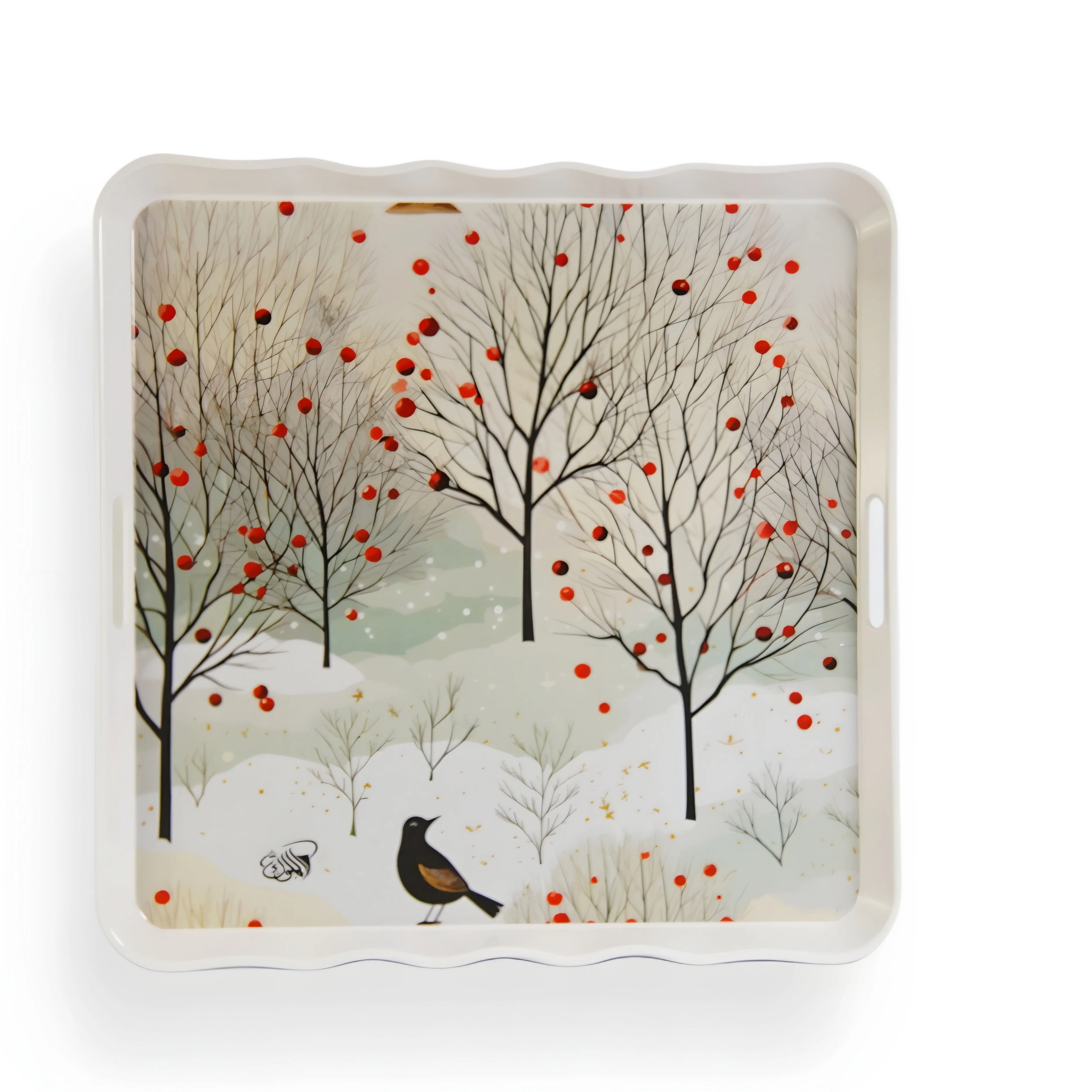 صينية ميلامين الملوك جامبو مربع سنو