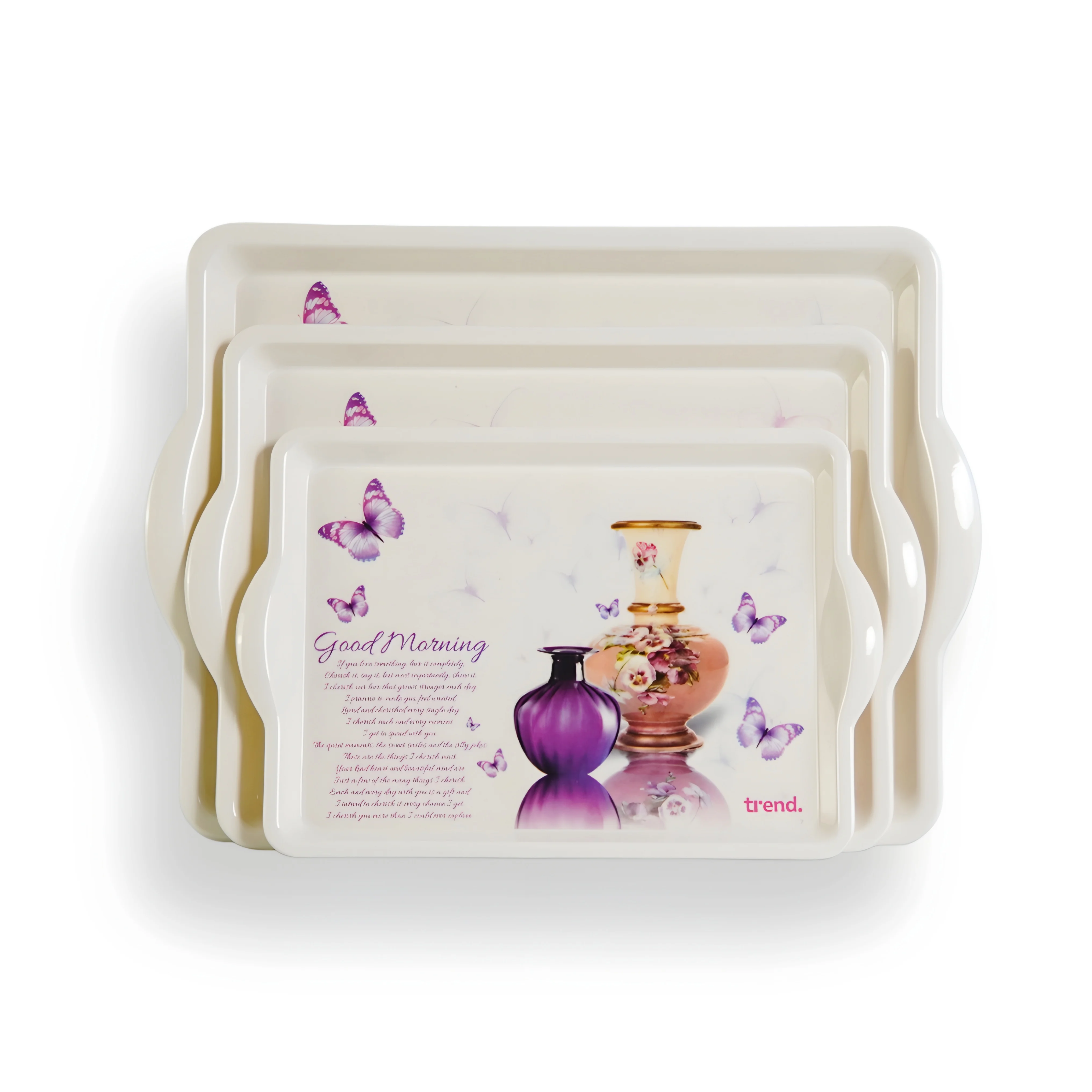 صواني ترند - كلاسيك - انيمون 3 قطع