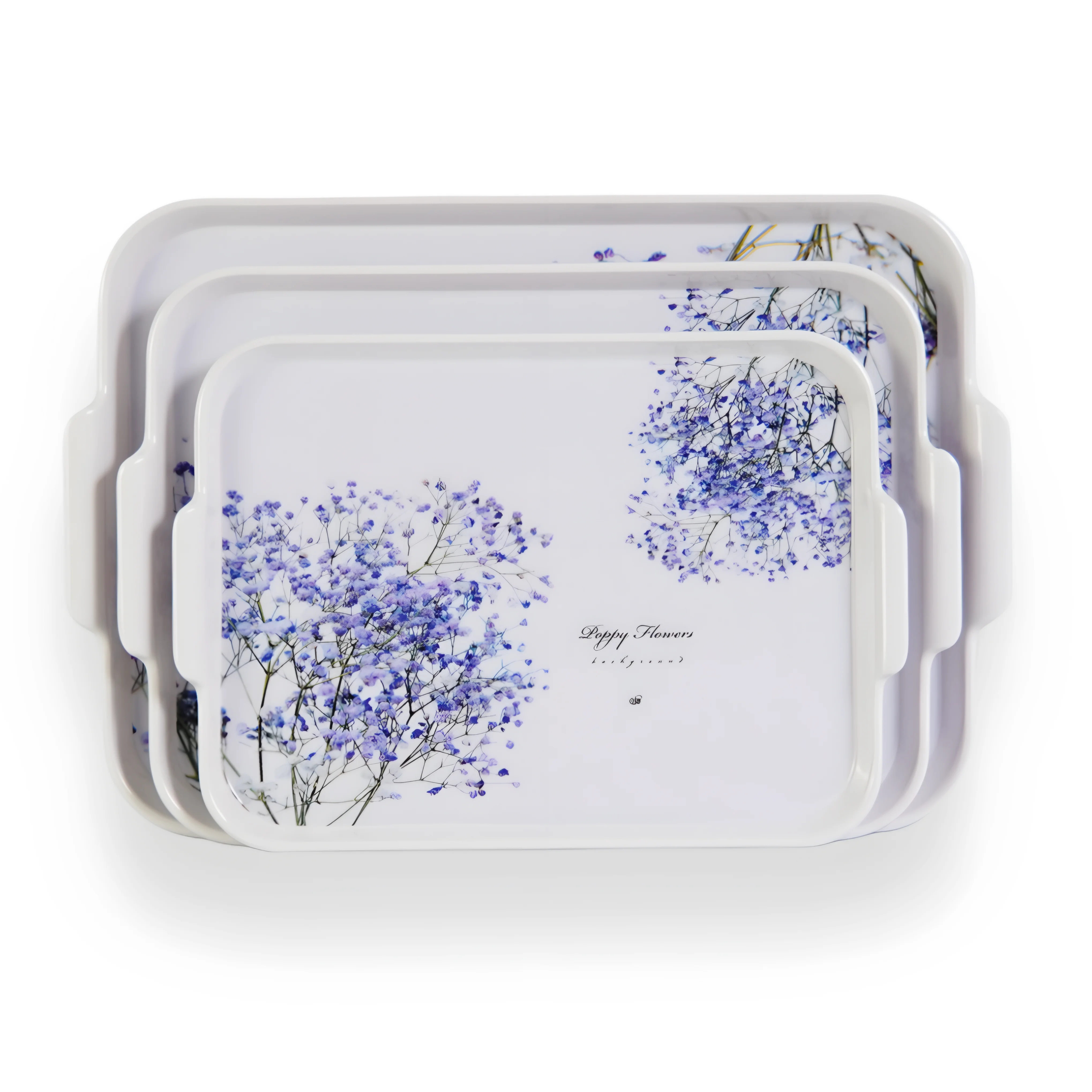 صواني ميلامين الملوك مستطيلة فينيكس 3 قطع