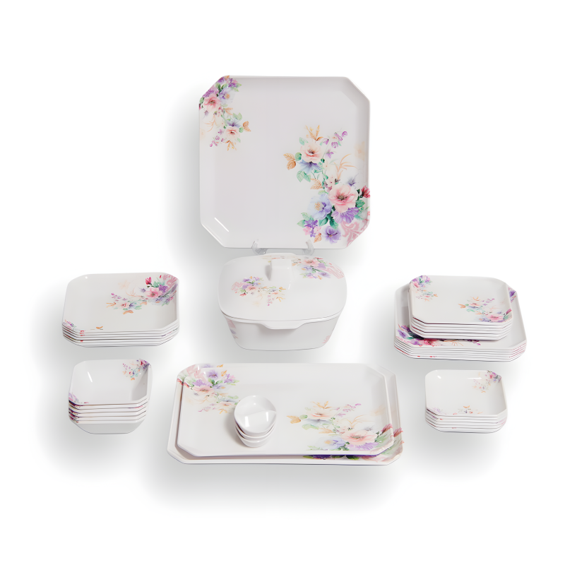 ميلامين ماليزي 05 - فلورال 38 قطعة