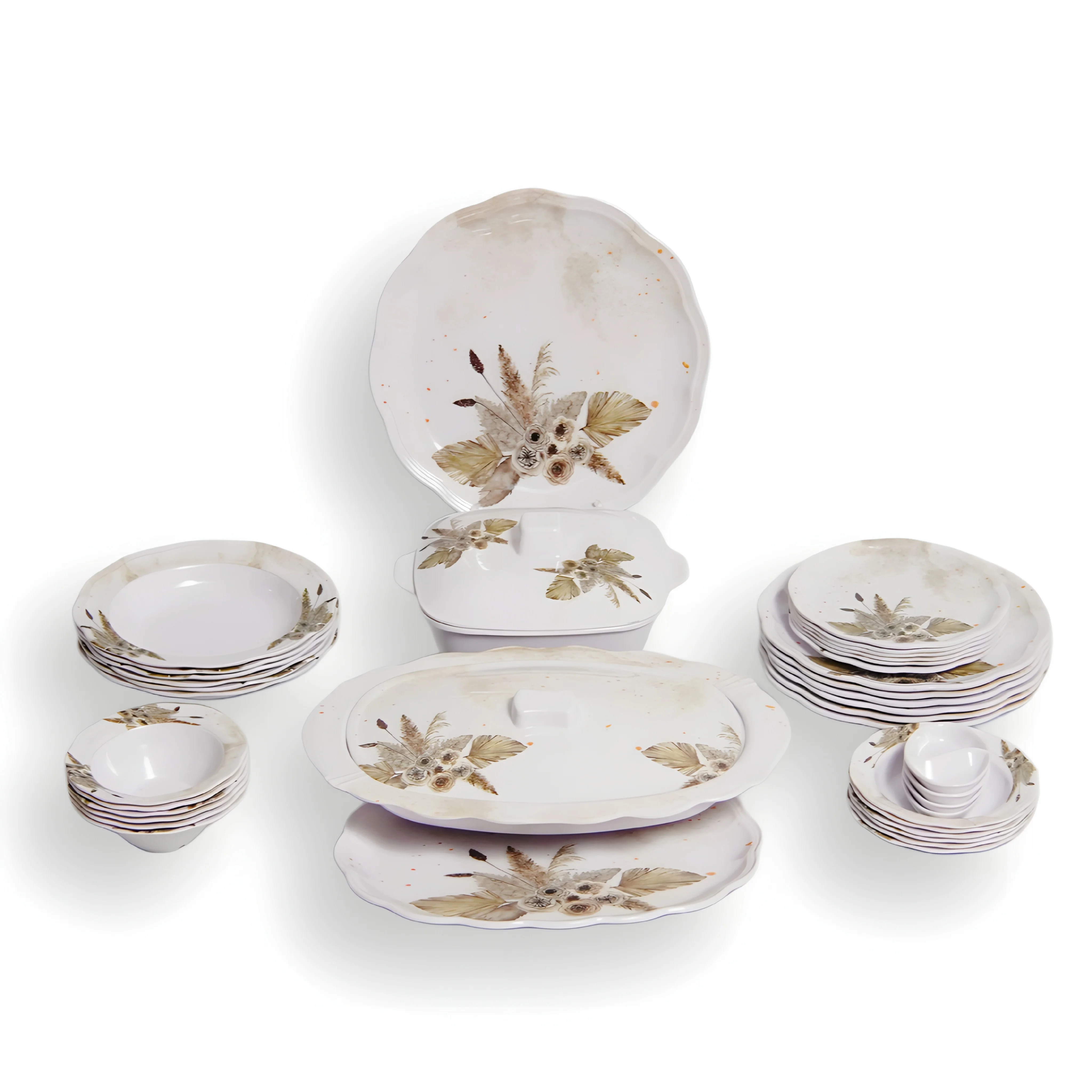 ميلامين براك مدور - فيوليت 38 قطعة