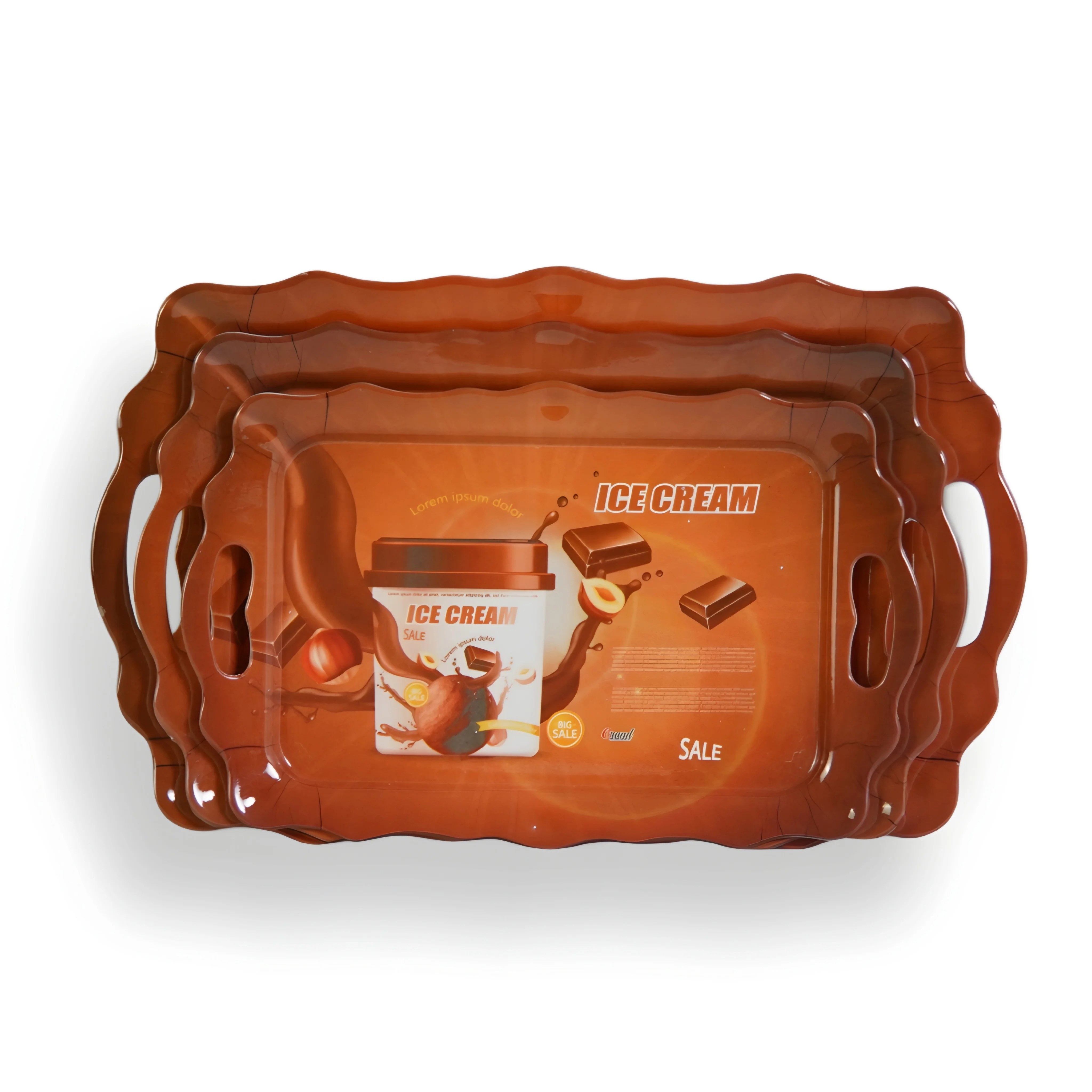 صواني جراند 02 -  موكا 3 قطع