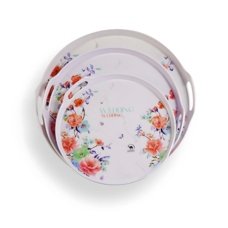 صواني ميلامين الجمل بيضاوي اكسيا 3 قطع