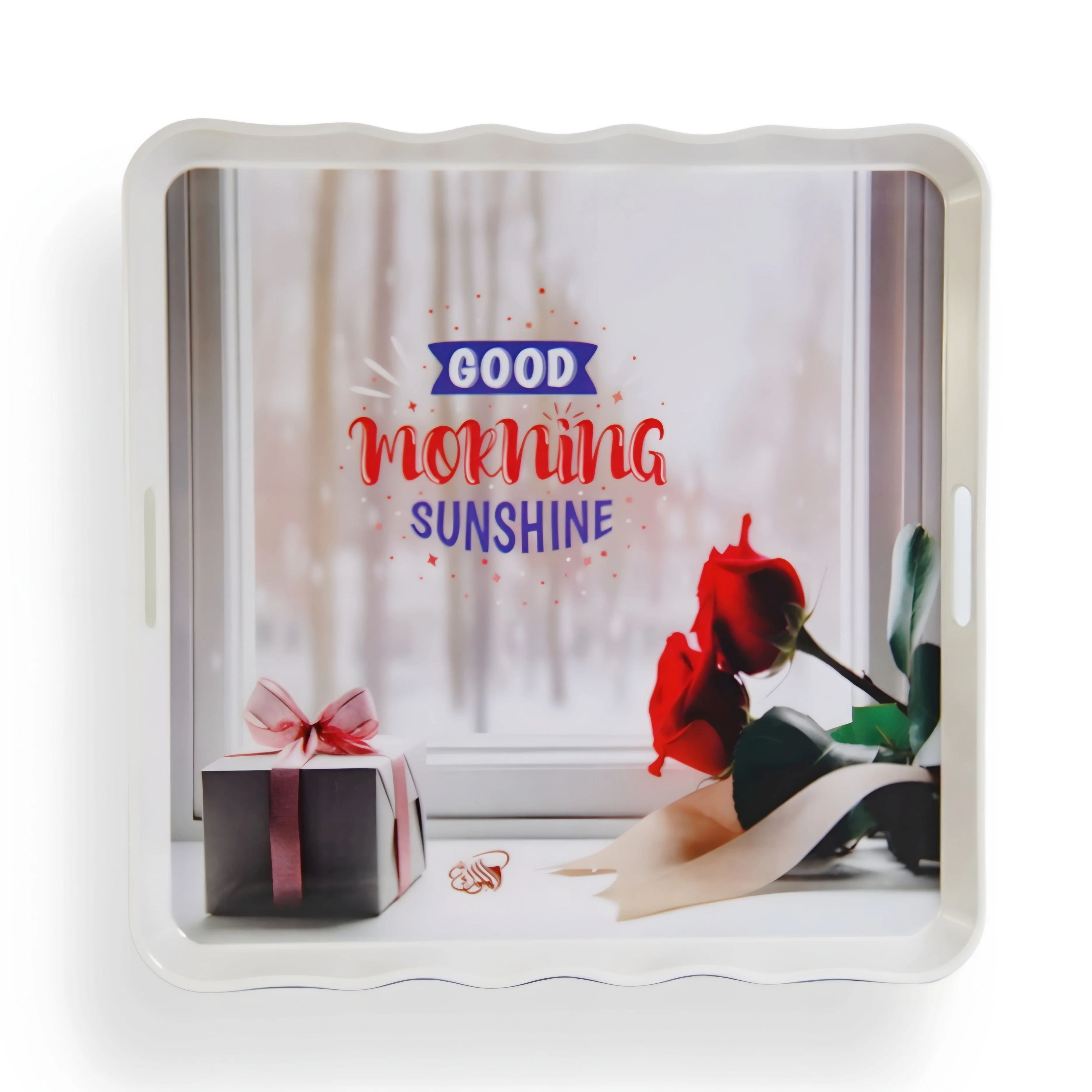 صينية ميلامين الملوك جامبو مربع رومانتيك