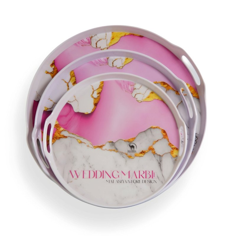 صواني ميلامين الجمل بيضاوي ستايلا 3 قطع