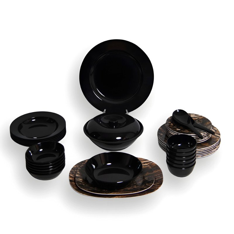 ميلامين الايمان بلاك وود 38 قطعة